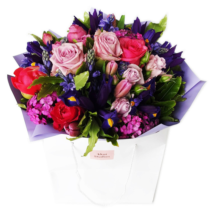 Hot Pink And Purple Posy Hot Pink And Purple Posy
