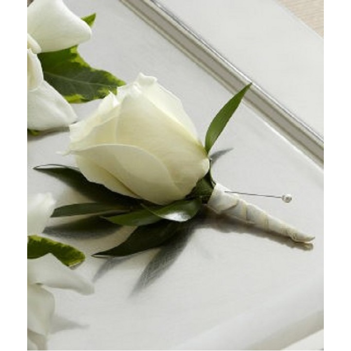 White Rose Buttonhole