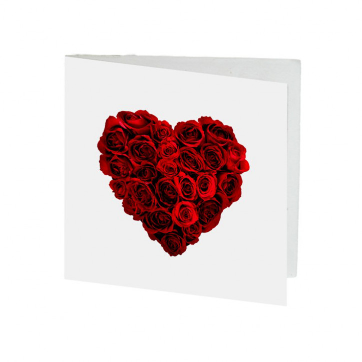 [Greeting Card] Red Roses Heart 