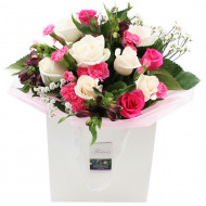 Pink and white Posy