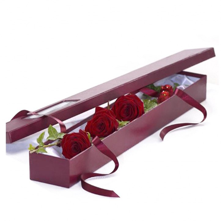 Multi stem Red Roses Gift Box Multi stem Red Roses Gift Box