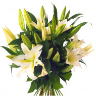 Fragrant White Lily Bouquet