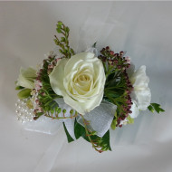 White Rose Wrist Corsage